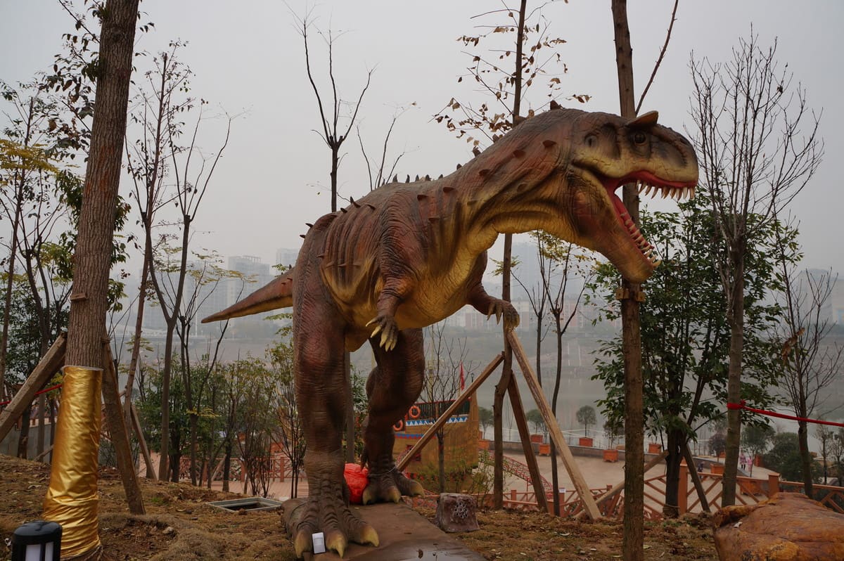 我们的仿真恐龙产品进入了首尔主题游乐园