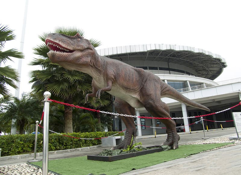 仿真恐龙产品在洛杉矶县自然历史博物馆