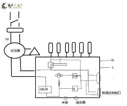 仿真恐龙模型控制电箱线路图