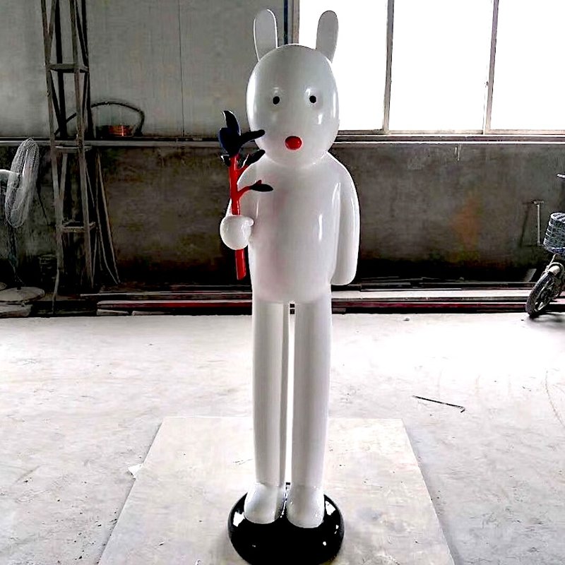 卡通兔子玻璃钢雕塑产品介绍