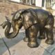 仿铜玻璃钢雕塑大象产品简介